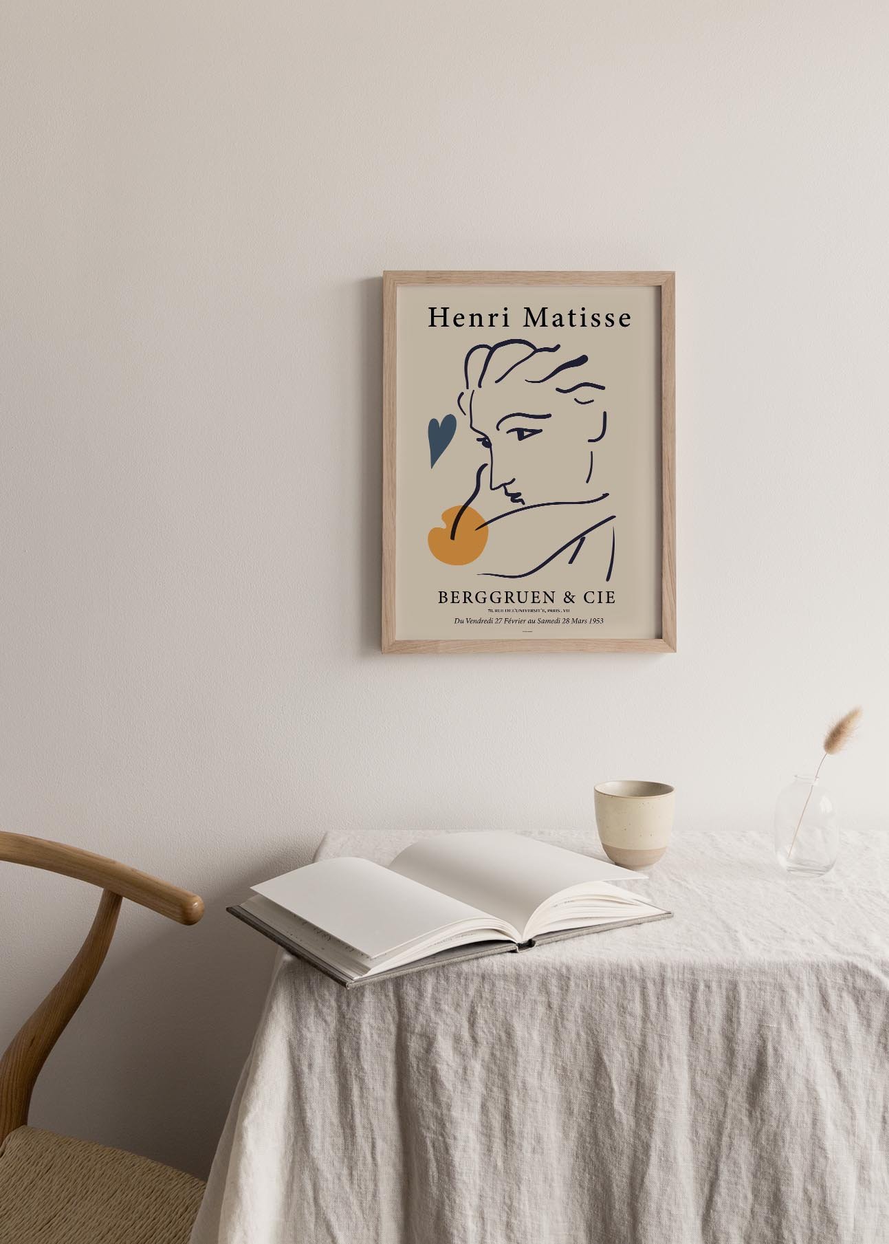 Matisse Man Poster featuring colorful cut-out shapes inspired by Henri Matisse's artistic style.