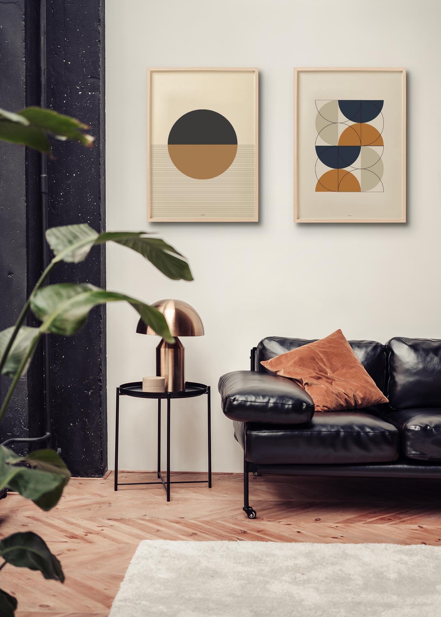 Mid Century Circles I art print featuring vibrant colors and intricate designs, perfect for home decor.