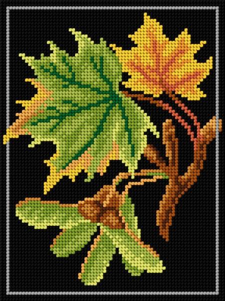 Needlepoint canvas for halfstitch featuring a printed design on Zweigart canvas, measuring 18x24 cm.