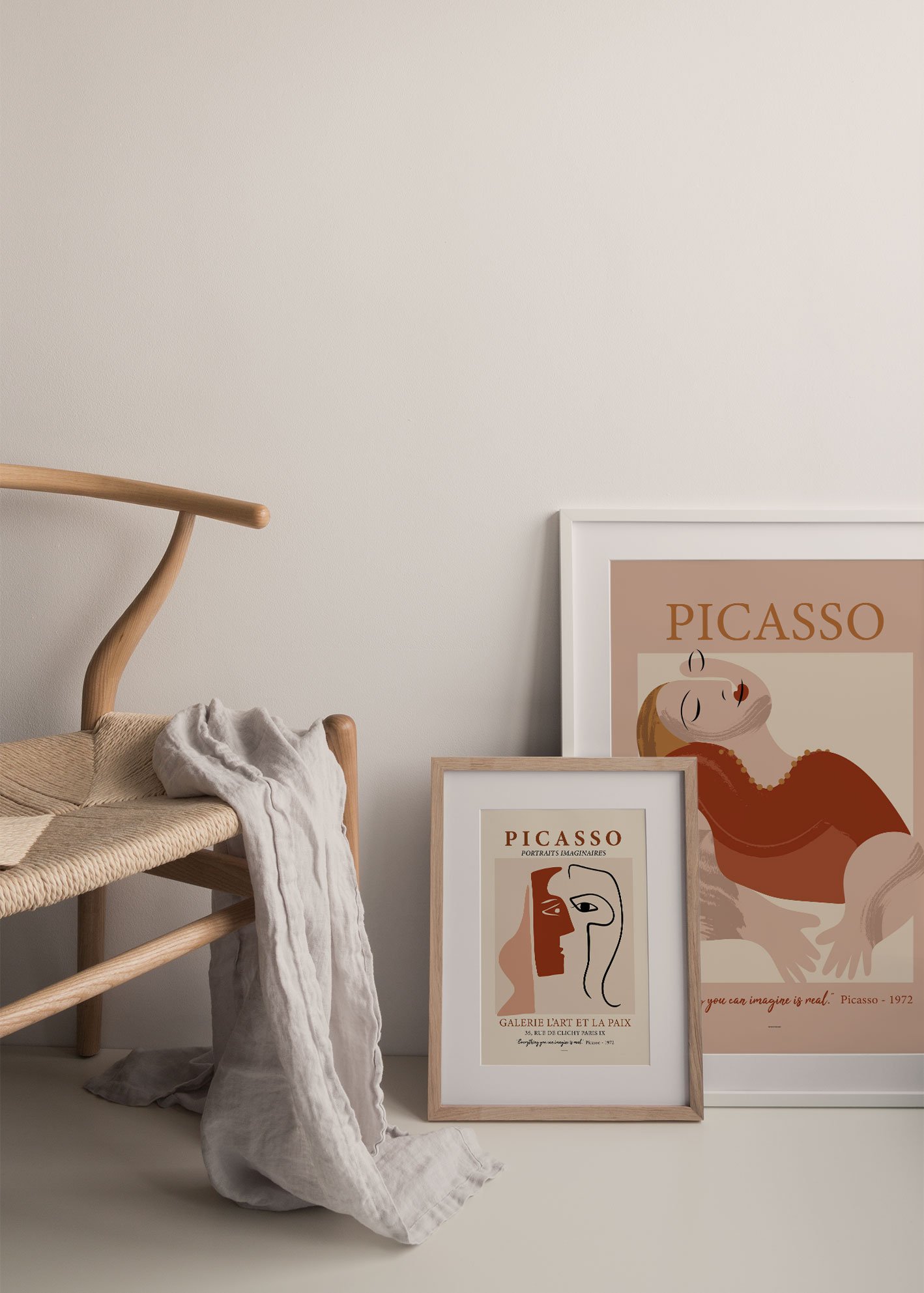 Art print of Picasso's 'Woman Sleeping', showcasing vibrant colors and intricate details.