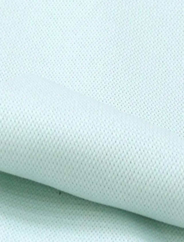 Precut Zweigart Aida 3251/550 Ice Blue fabric, 16 count, 100% cotton, dimensions 48x53 cm, perfect for embroidery projects.