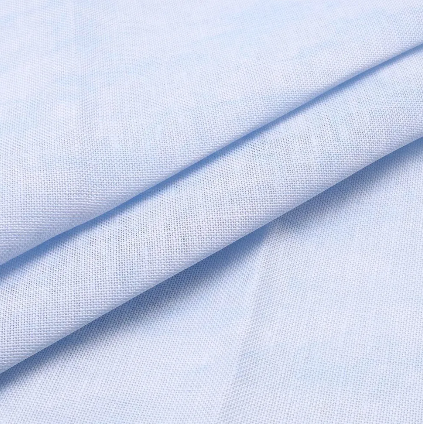 Precut Zweigart Belfast Vintage 3609/5139 in Vintage Blue, showcasing its soft linen texture and elegant color.