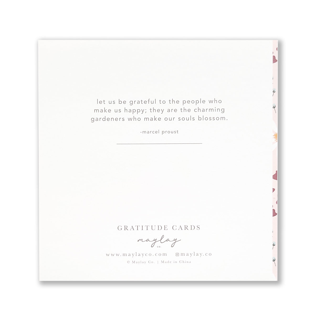 A set of two elegant Gratitude Greeting Cards with gold foil stamping and rustic kraft envelopes, designed to spread positivity.