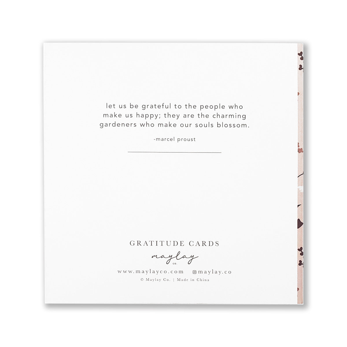 Sachet Gratitude Greeting Cards featuring gold foil design and kraft envelopes, perfect for expressing gratitude.