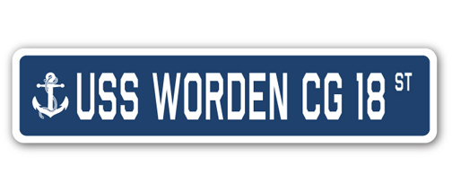 "USS Worden street sign"