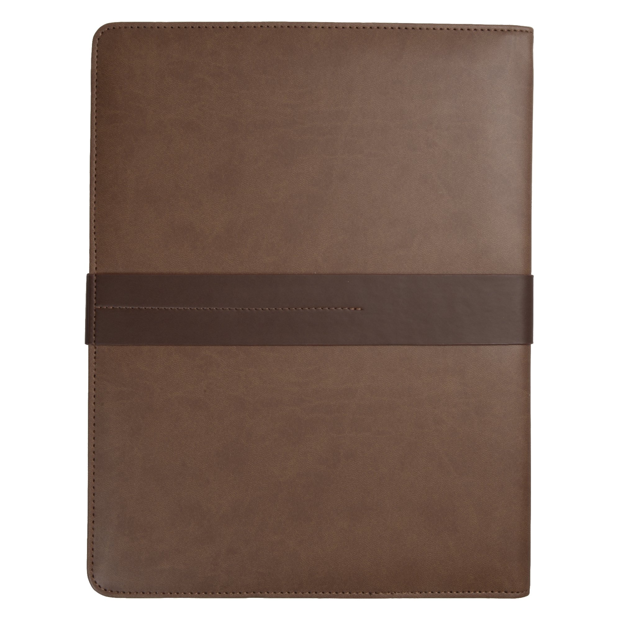 A sleek Slim Portfolio with Magnetic Tab featuring credit card slots, ID window, and pen holder, designed for organization.