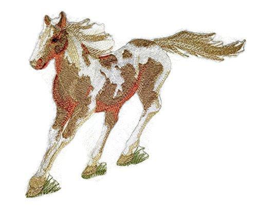 Spirit of Stallions embroidered patch featuring a beautifully painted horse design, perfect for iron-on or sewing applications.