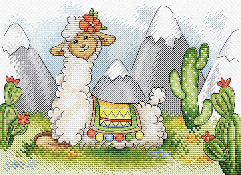 Spring Has Come SM-569 Counted Cross Stitch Kit with Aida canvas, colorful threads, and needle, designed by Anzhelika Ivanova.