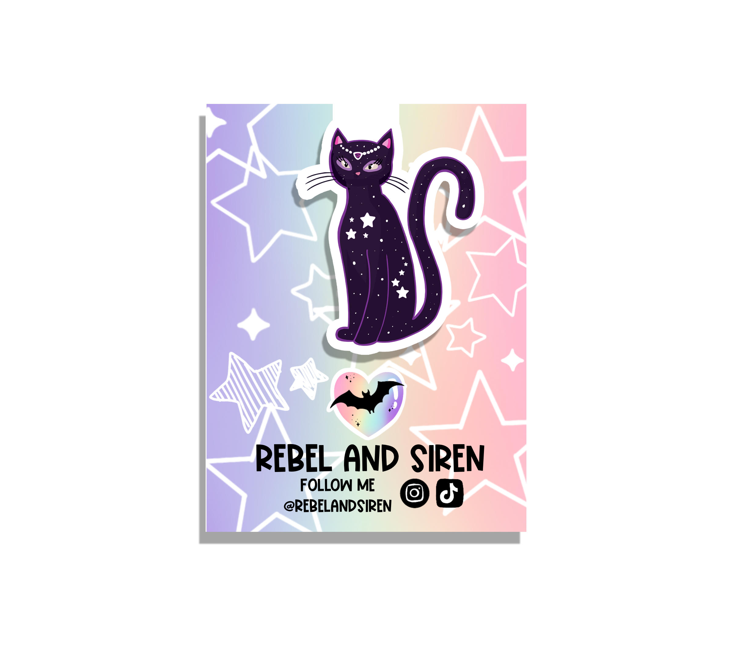 A colorful Star Cat Bookmark featuring adorable cat designs, double-sided, with strong magnets for secure page holding.