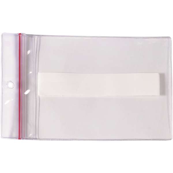 Clear plastic binder pouch