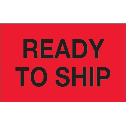 Red sign: "Ready to ship"