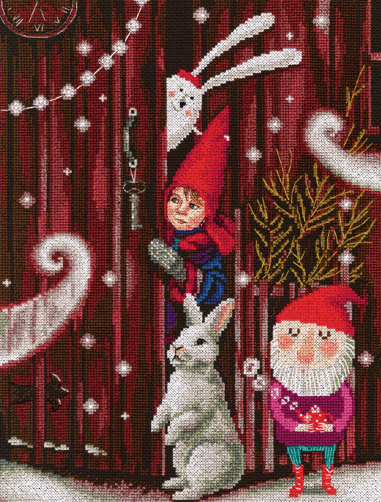 Waiting for a Fairy Tale M657 Counted Cross Stitch Kit featuring Aida 14 canvas, DMC threads, and detailed chart.