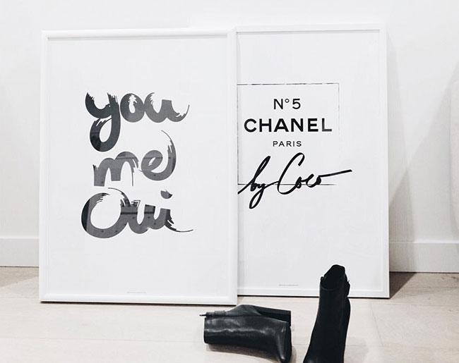 You Me Oui art print featuring vibrant colors and modern design, suitable for framing.