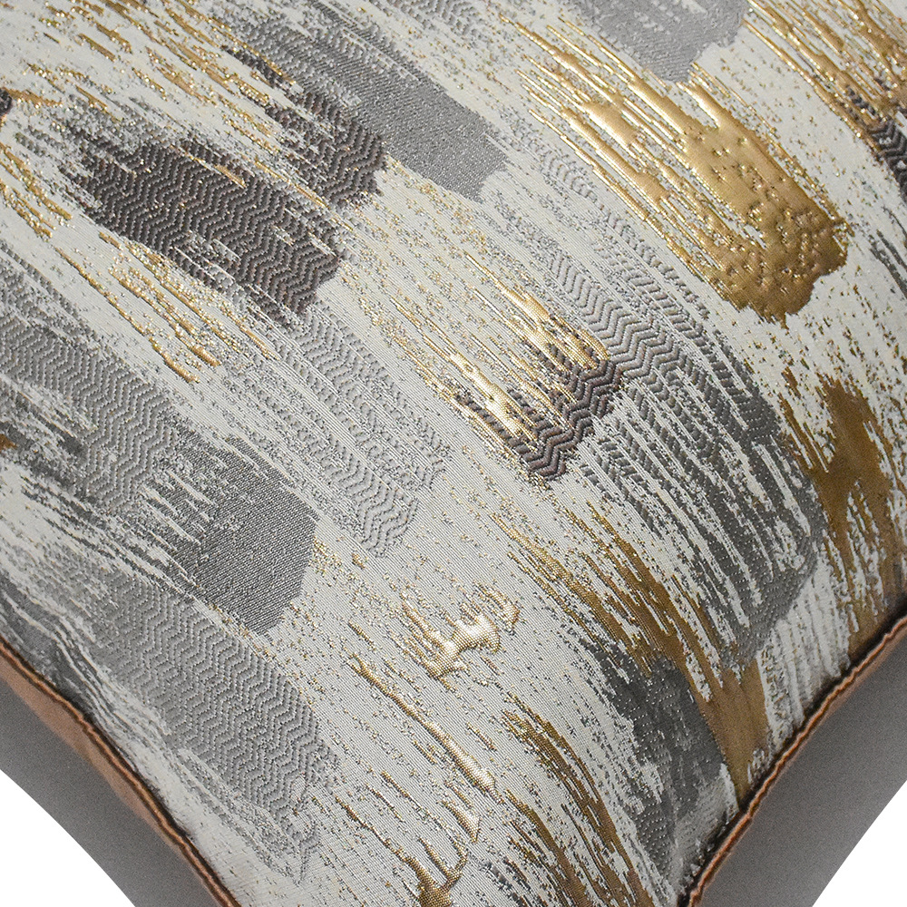 Designer Cushion Cover in Style 57, 18x18 inches, showcasing a modern pattern suitable for various room settings.