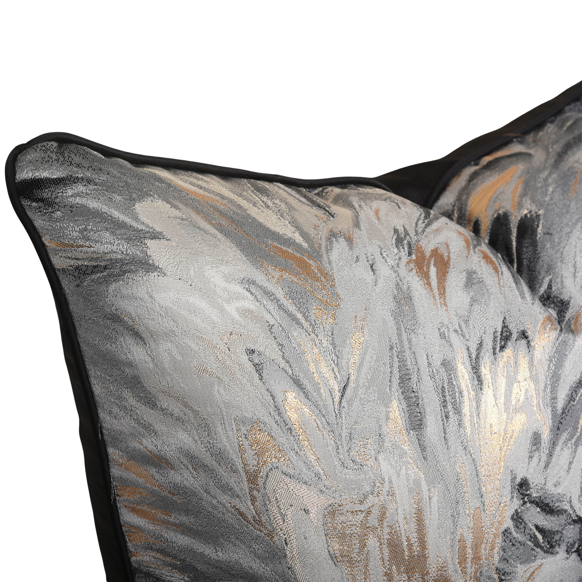 Designer Cushion Cover in Style 60, 18x18 inches, showcasing elegant design suitable for various room settings.