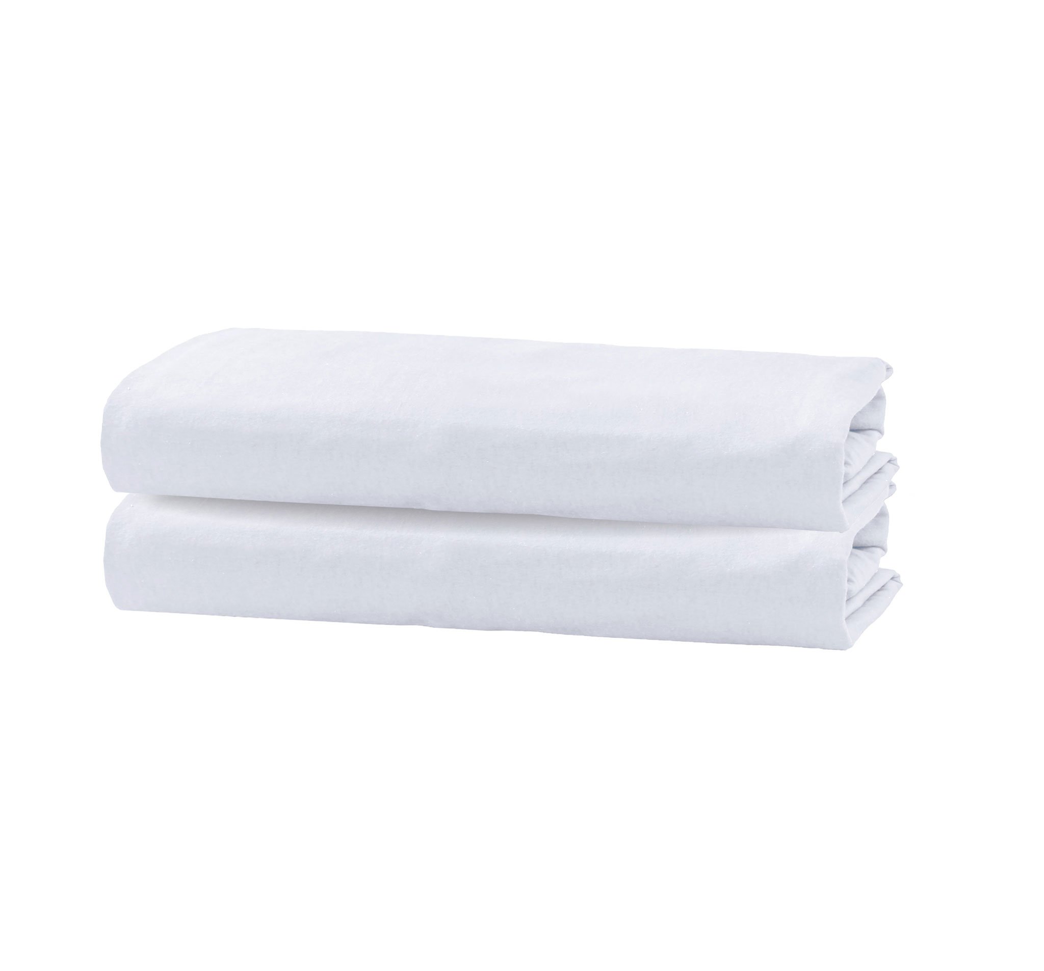 Flannel fleece crib sheet in soft cotton fabric, featuring a plush texture and all-round elastic hem for a perfect fit.