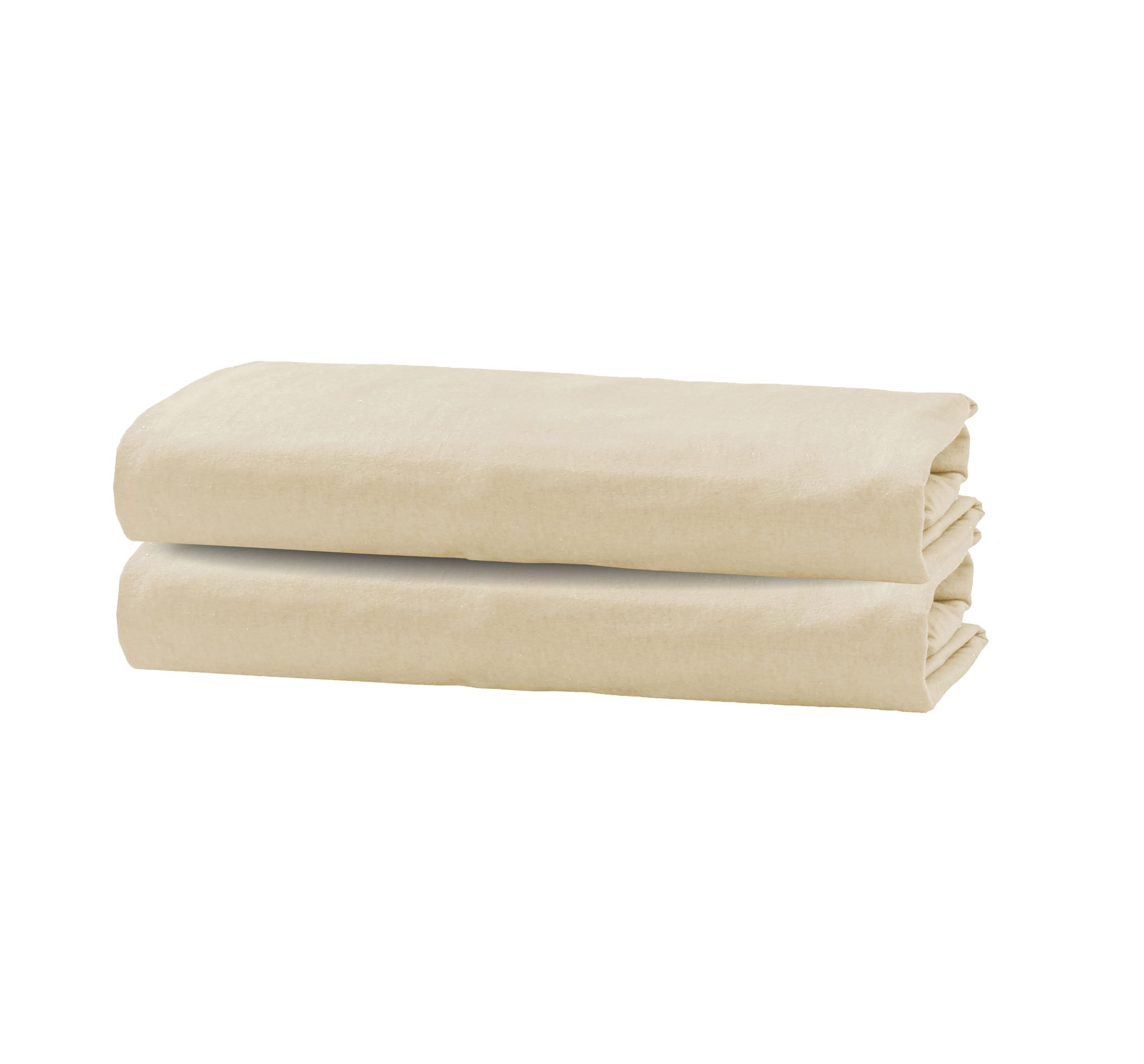 Flannel fleece crib sheet in soft cotton fabric, featuring a plush texture and all-round elastic hem for a perfect fit.