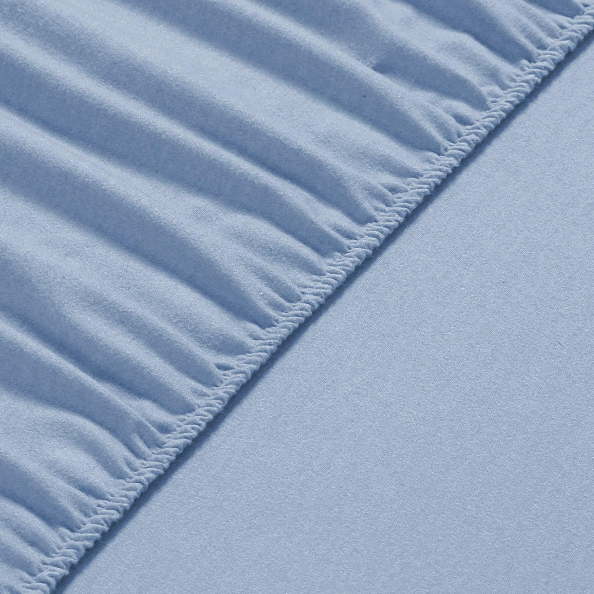 Cozy Flannel Fleece Fitted Sheet in soft cotton-flannel fabric, perfect for cooler nights.