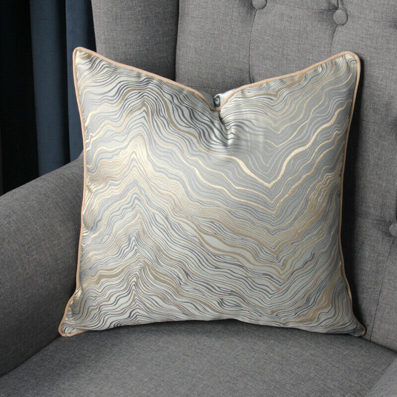 High Precision Jacquard Silk Cushion Covers in elegant endless pattern, 18x18 inches, perfect for home decor.