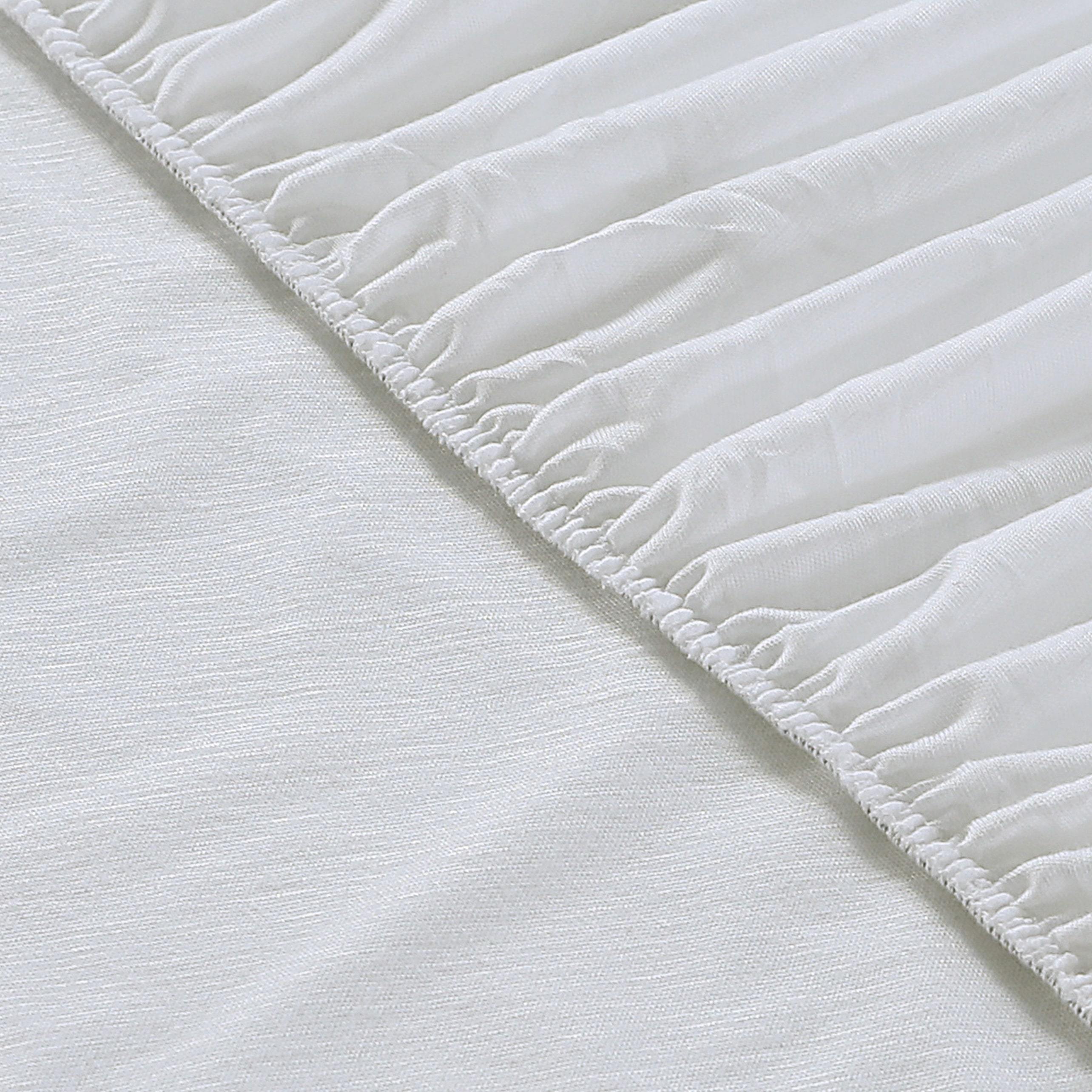 A soft, breathable 100% cotton mattress protector designed for comfort and protection, featuring a deep stretchable pocket for a perfect fit.