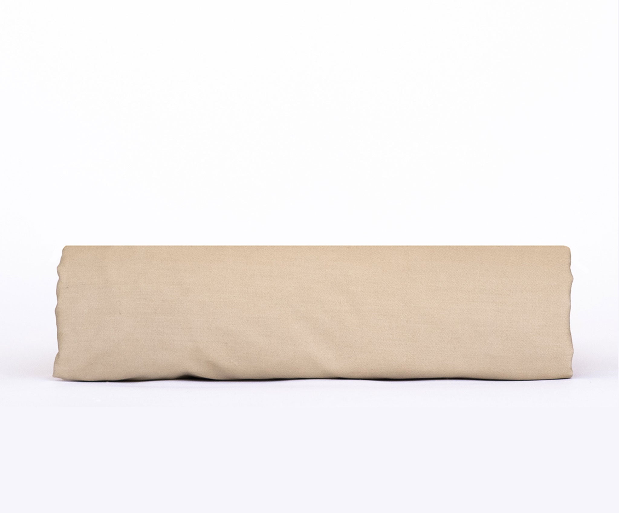 A crisp and lightweight Percale Fitted Sheet made from 100% cotton, showcasing its smooth texture and all-round elastic hem for a perfect fit.