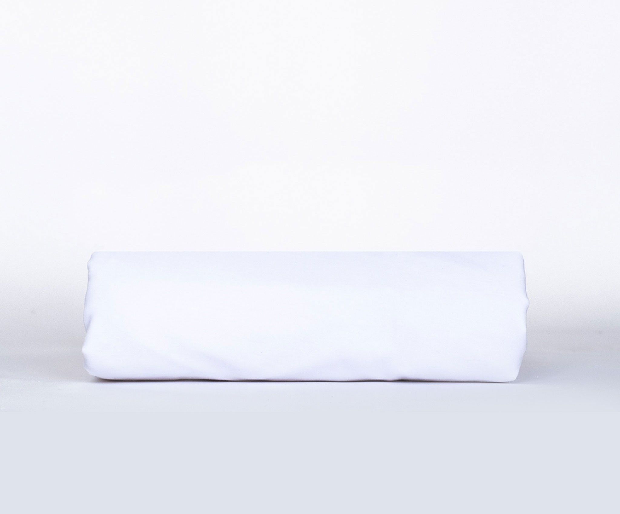 A crisp and lightweight Percale Fitted Sheet made from 100% cotton, showcasing its smooth texture and all-round elastic hem for a perfect fit.