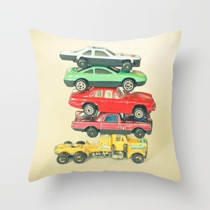 A stylish 16" x 16" Pile Up Pillow cover made from 100% spun polyester poplin fabric with a double-sided print and concealed zipper.