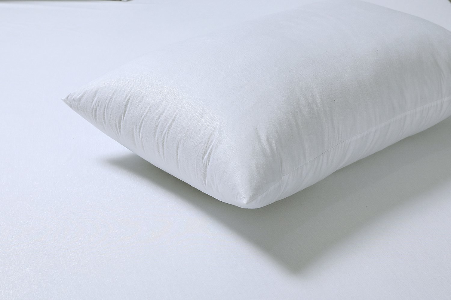 A set of soft, breathable pillow protectors made from 100% cotton, showcasing their water-resistant and allergen-friendly features.