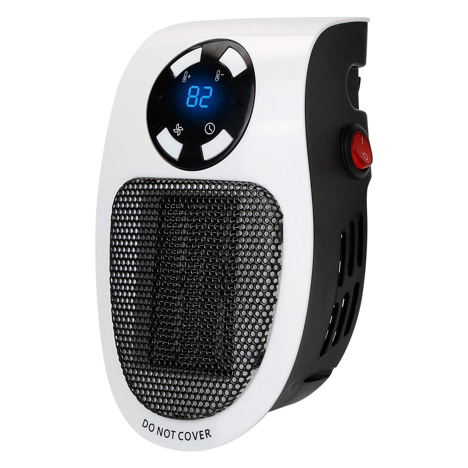 500W Portable Heater Fan with digital thermostat and remote control, designed for efficient heating in small spaces.