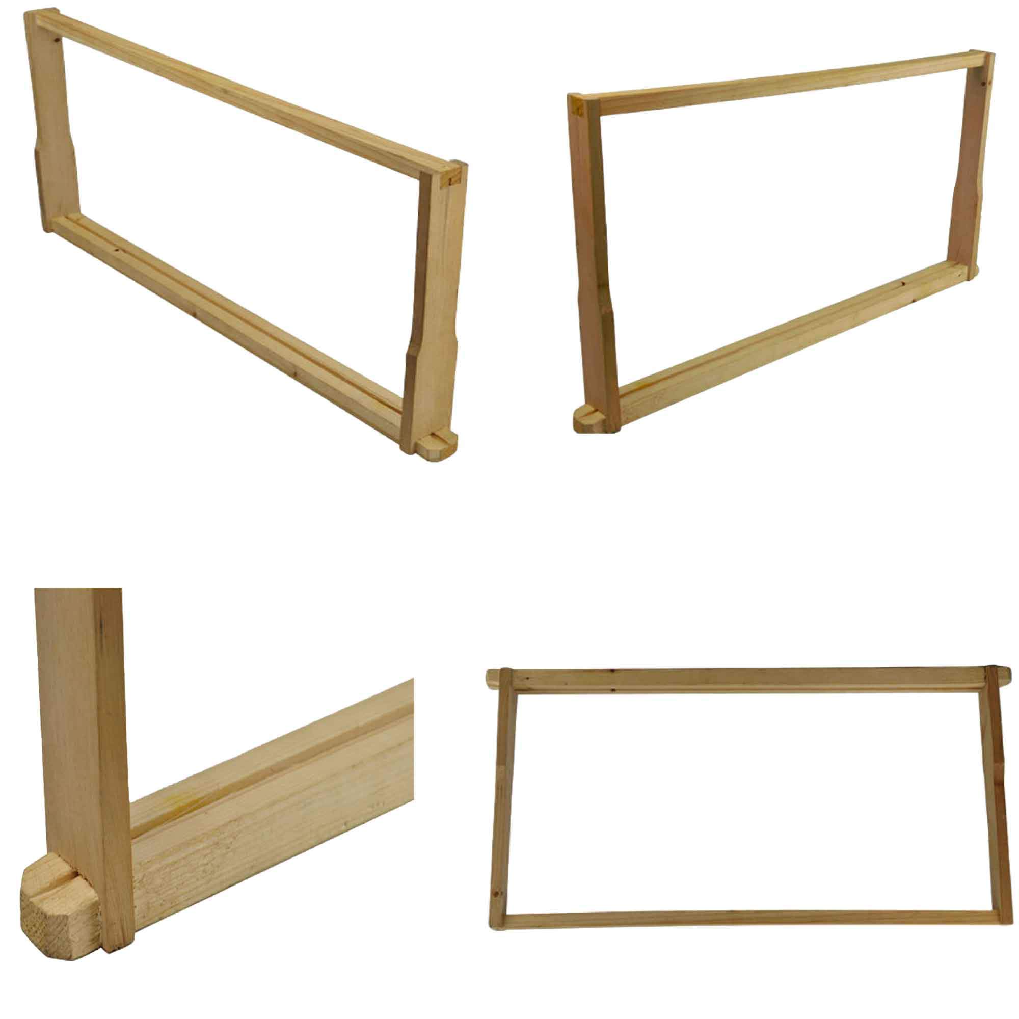 Set of 10 unassembled deep beehive frames made from high-grade New Zealand timber, designed for Australian Langstroth beehives.