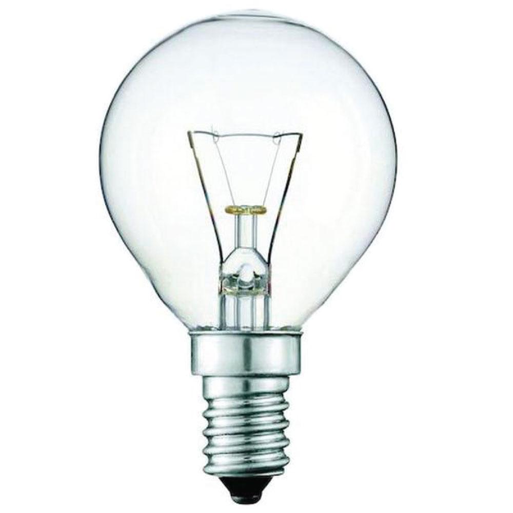 Pack of 10 E14s 40W clear round oven light bulbs suitable for high-temperature appliances.