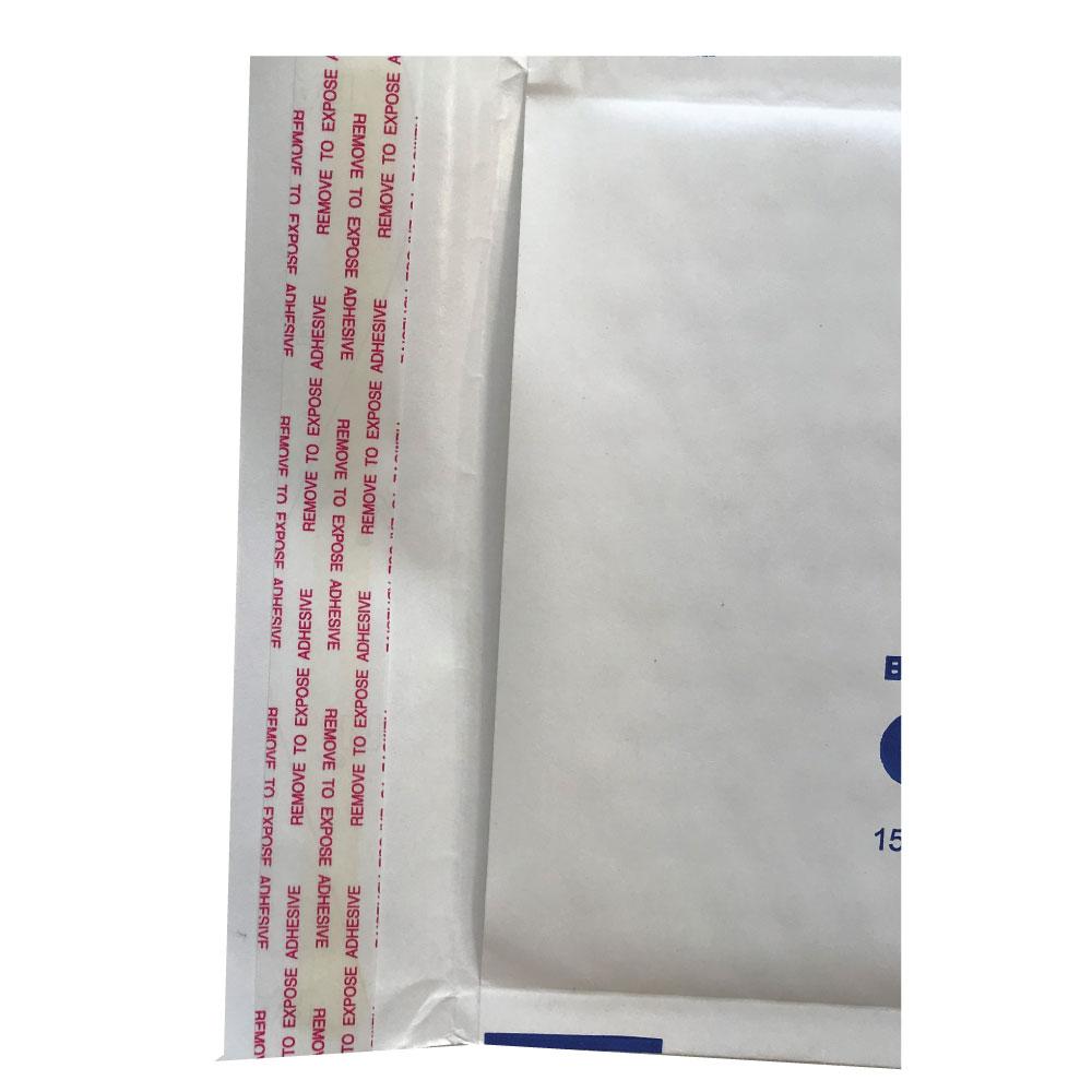 A pack of 100 Tempest 265x380mm white bubble mailers, showcasing their padded design and tamper-evident seal.