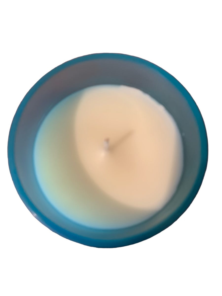 14oz Ocean Fragrance Soy Blend Candle with a refreshing ocean scent, elegantly designed for a clean and long-lasting burn.