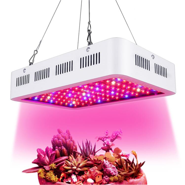 1500W High Power LED Grow Light showcasing its full spectrum capabilities with multiple color bands for optimal plant growth.