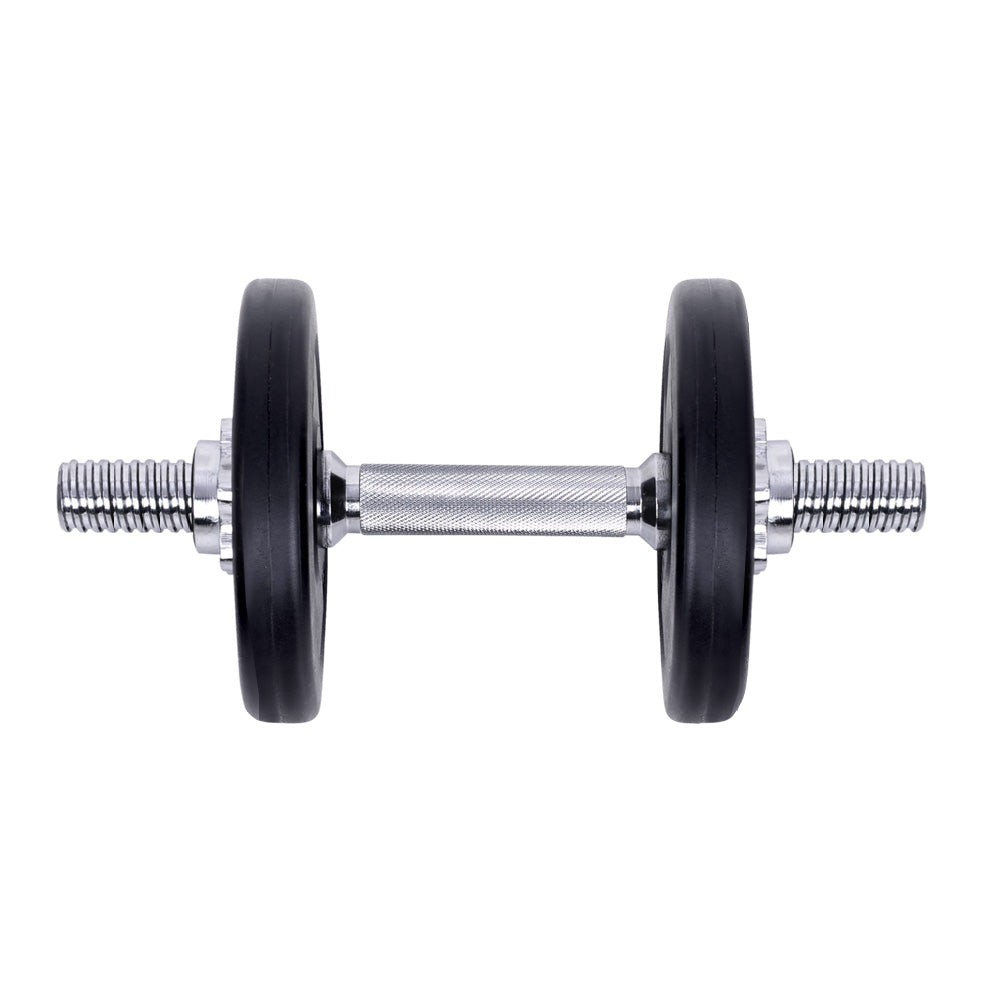 15KG Dumbbell Set featuring adjustable weight plates and non-slip handles, ideal for home gym workouts.