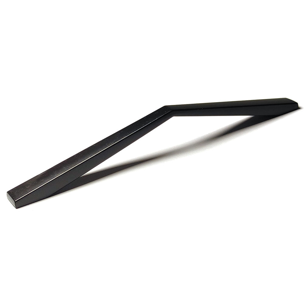 160MM Black Zinc Alloy Kitchen Cabinet Drawer Handle Pulls with sleek modern design and laser edging.