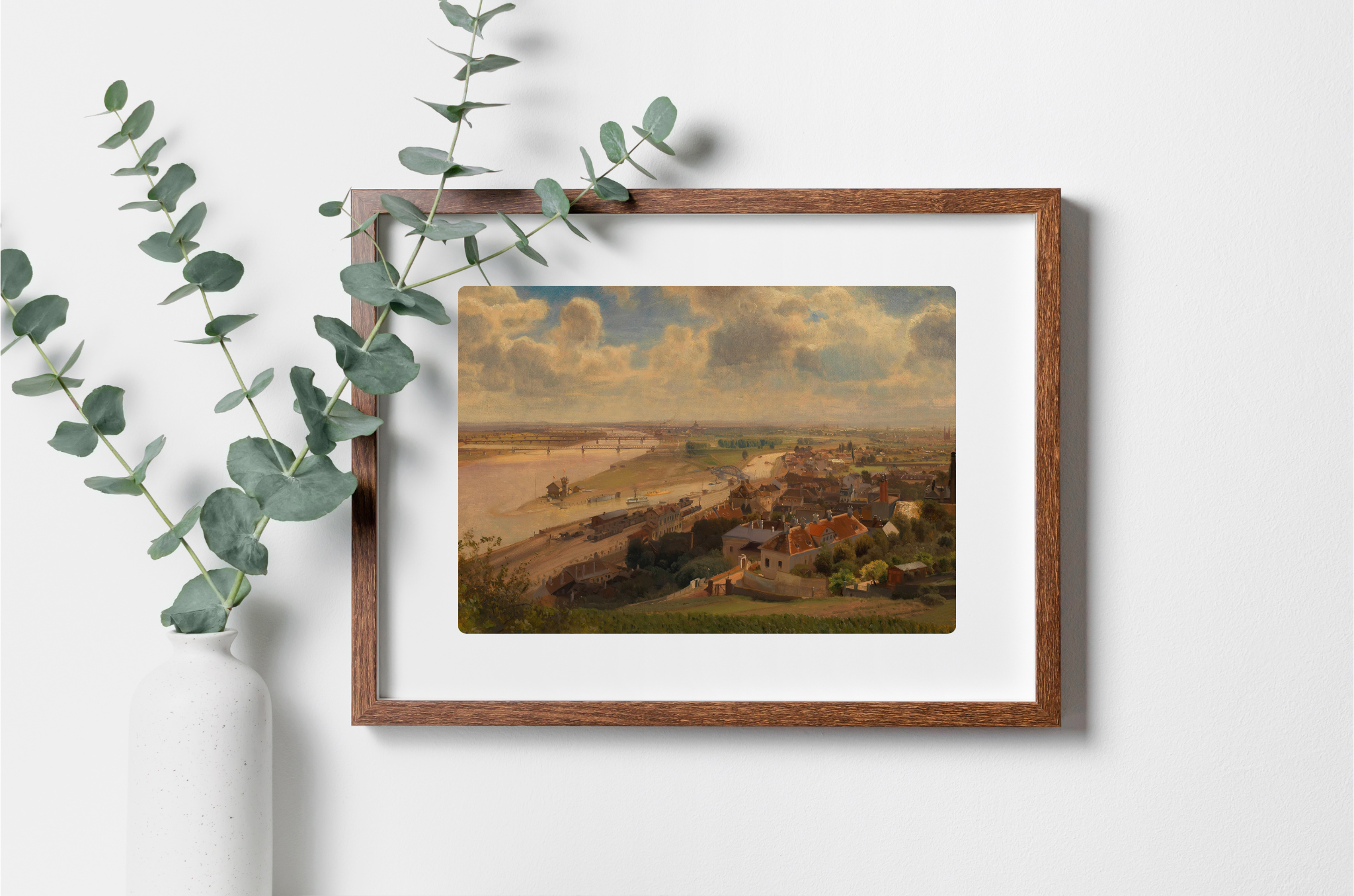 1842 Austria Art Print showcasing a vibrant landscape on museum-grade canvas, perfect for home decor.