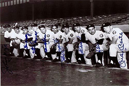 1952 Bronx Bombers Autograph Replica Super Print showcasing vibrant colors and printed signatures, perfect for sports memorabilia collectors.