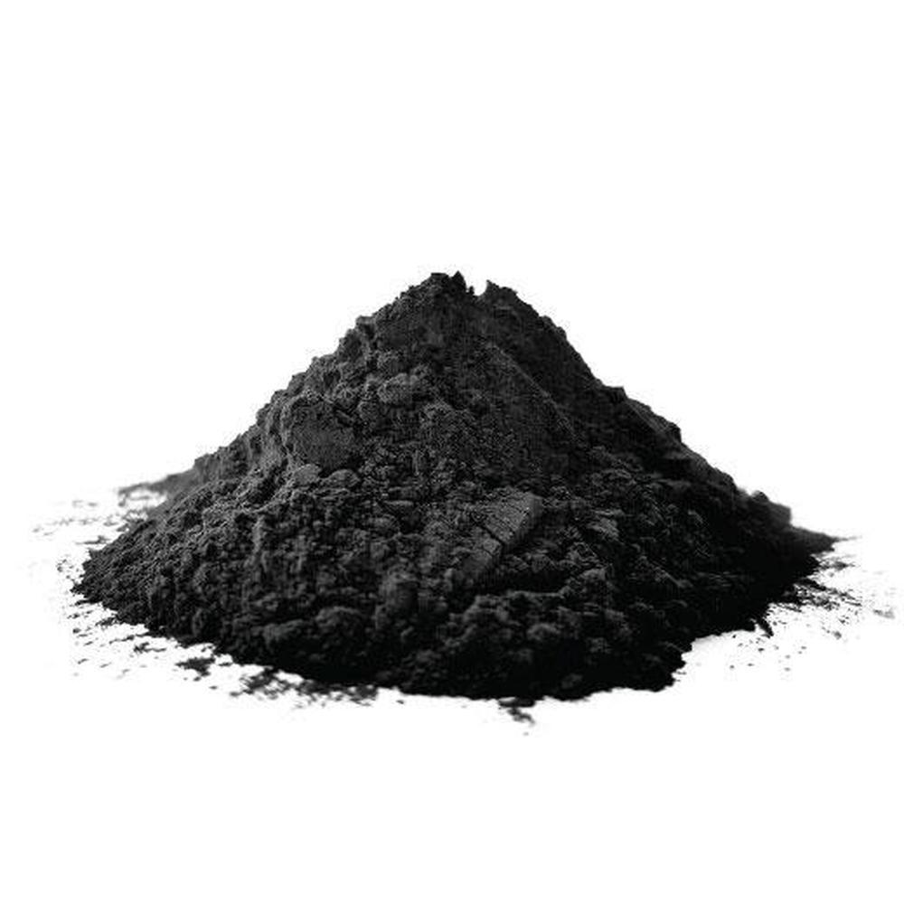 1Kg bag of activated carbon powder made from coconut charcoal, ideal for teeth whitening and skin treatments.