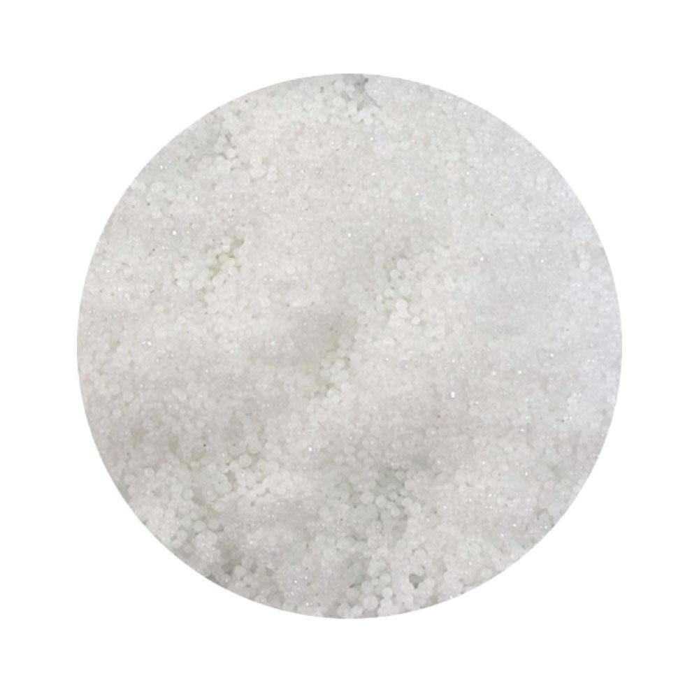 1Kg bag of Caustic Soda Pearls, white translucent beads used for soap making and cleaning.