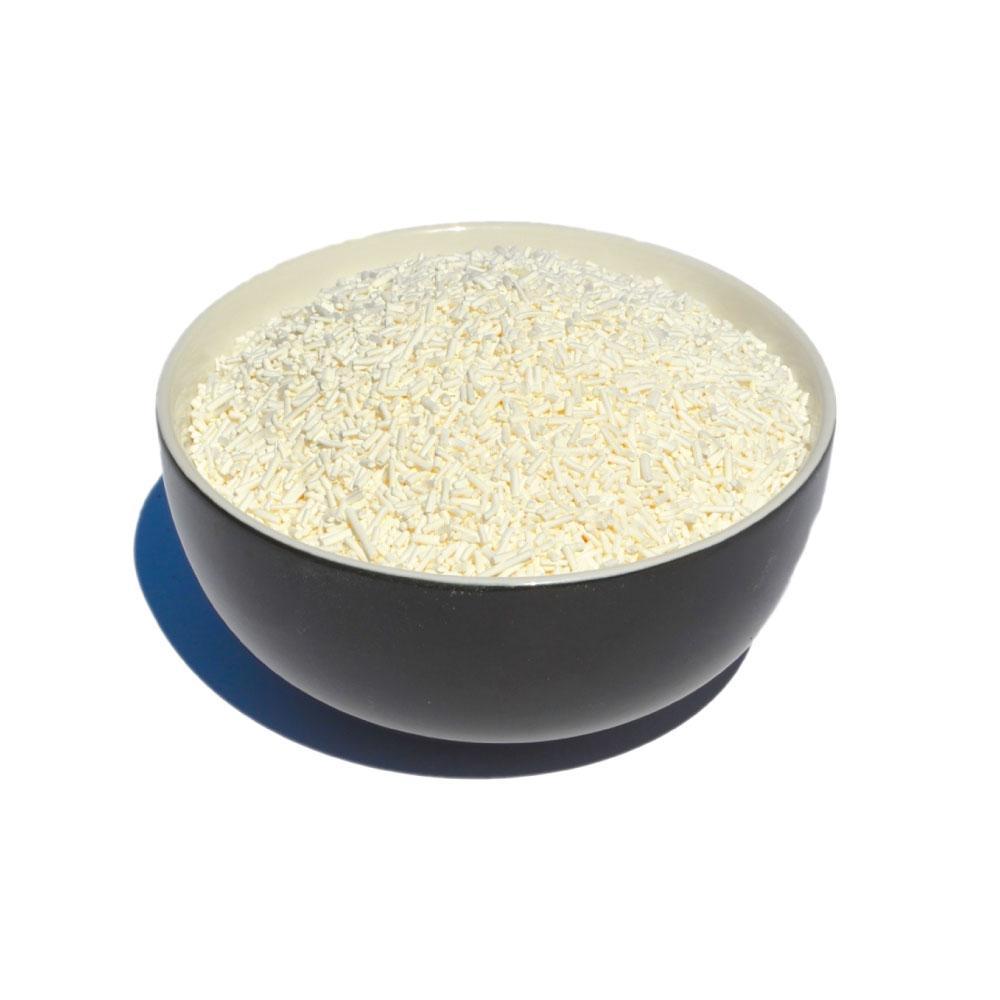 1Kg resealable pouch of Potassium Sorbate granules, a food-grade preservative for cosmetics and brewing applications.