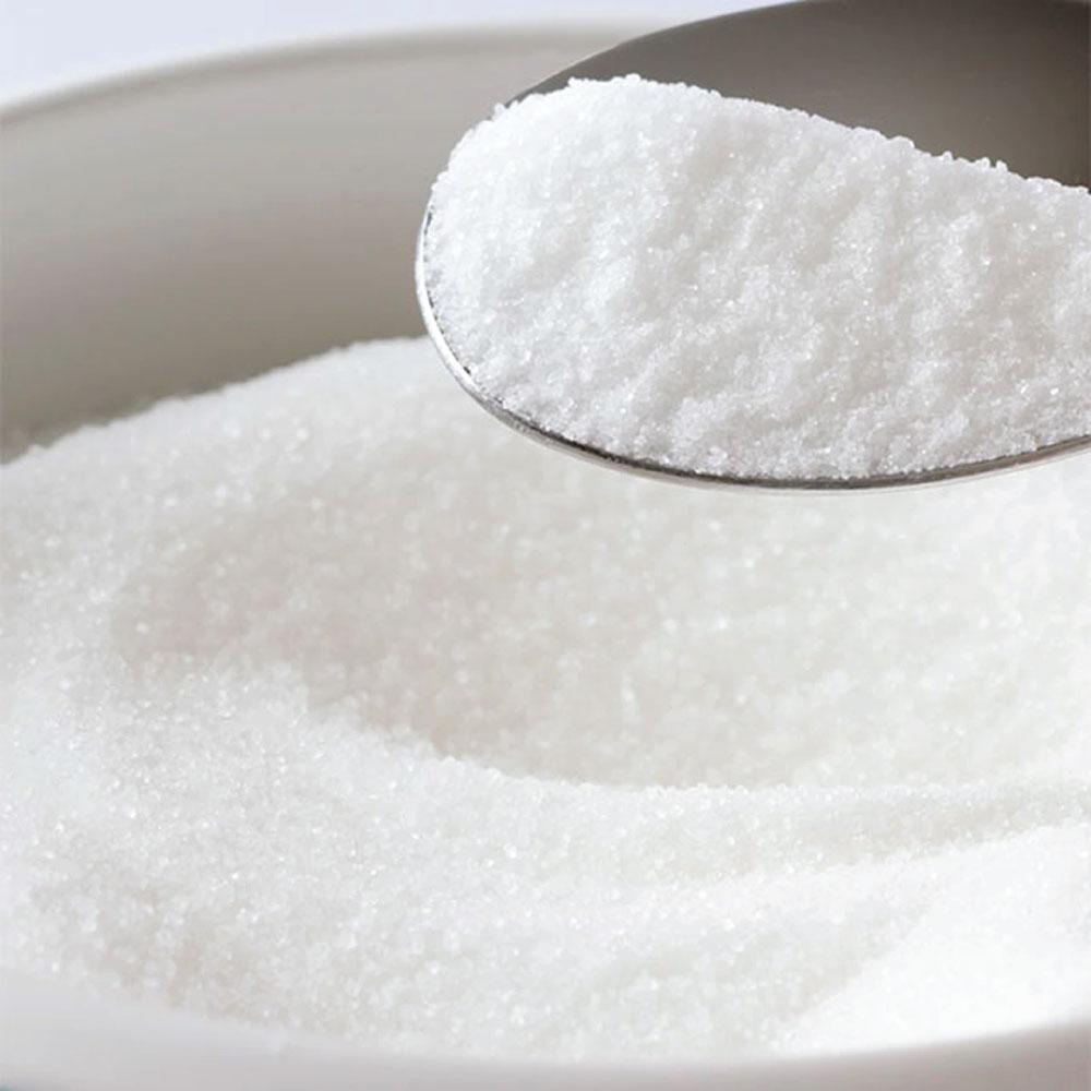 1Kg bag of Xylitol Crystal Powder, a natural sweetener and sugar substitute, featuring a white crystalline texture.