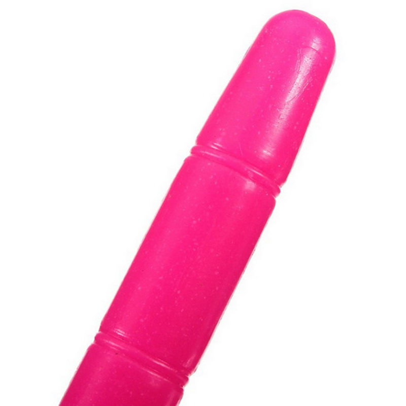 Pink crayon close-up image.