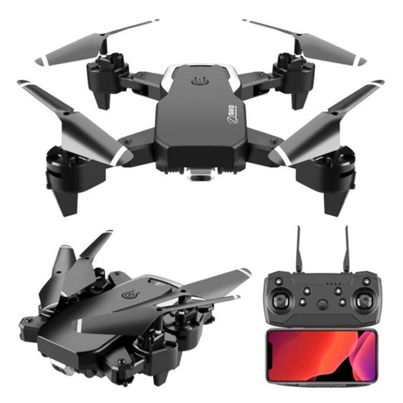 2021 NEW Drone with 4K HD camera and WiFi FPV capabilities, showcasing its sleek black design and compact size.