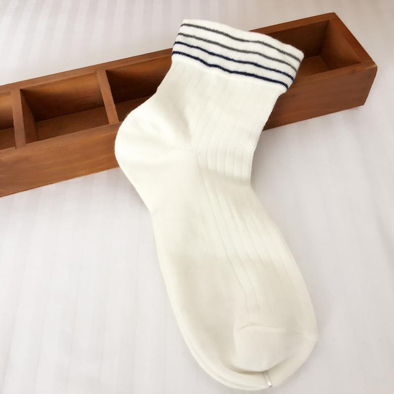 High-quality striped cotton blend summer socks for men, ankle length, perfect for casual wear.