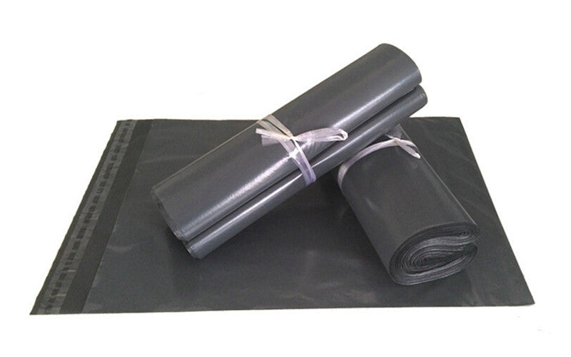 A pack of 25 grey plastic mailing satchels, each measuring 400x300 mm, ideal for secure shipping of parcels.