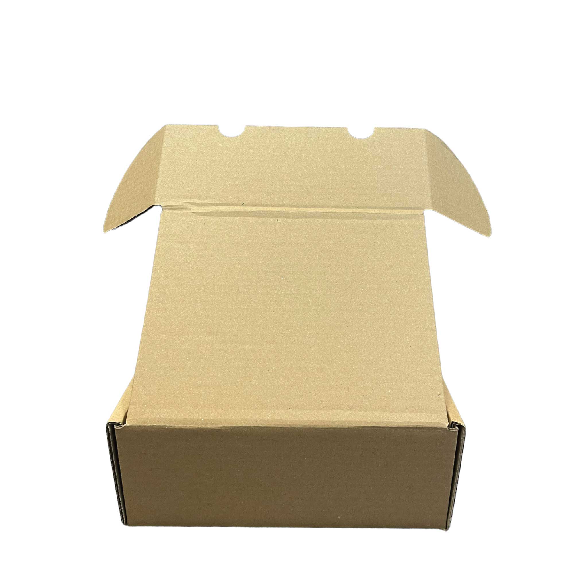 25x Die Cut Cardboard Boxes in kraft brown color, measuring 306x236x140mm, ideal for shipping and packaging.