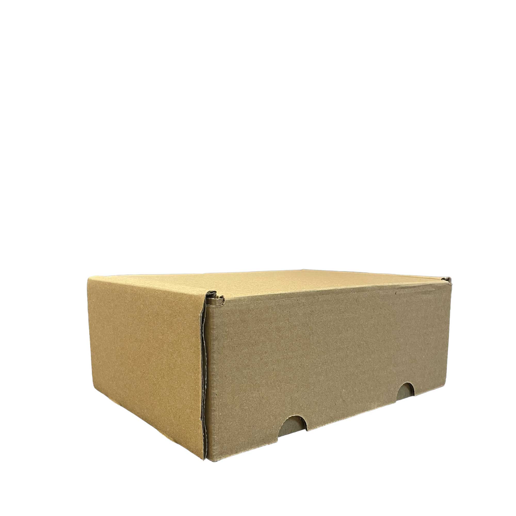 25x Die Cut Cardboard Boxes in kraft brown color, measuring 306x236x140mm, ideal for shipping and packaging.