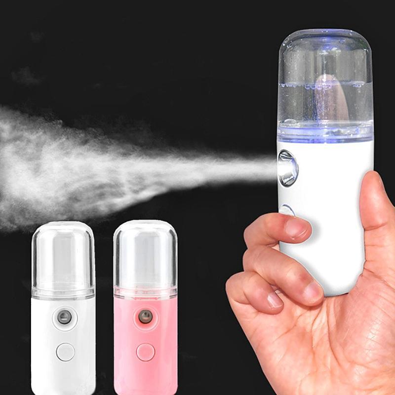 30ml Portable Hydrating Sprayer in white, designed for easy hydration and skin care with a compact and cartoon shape.