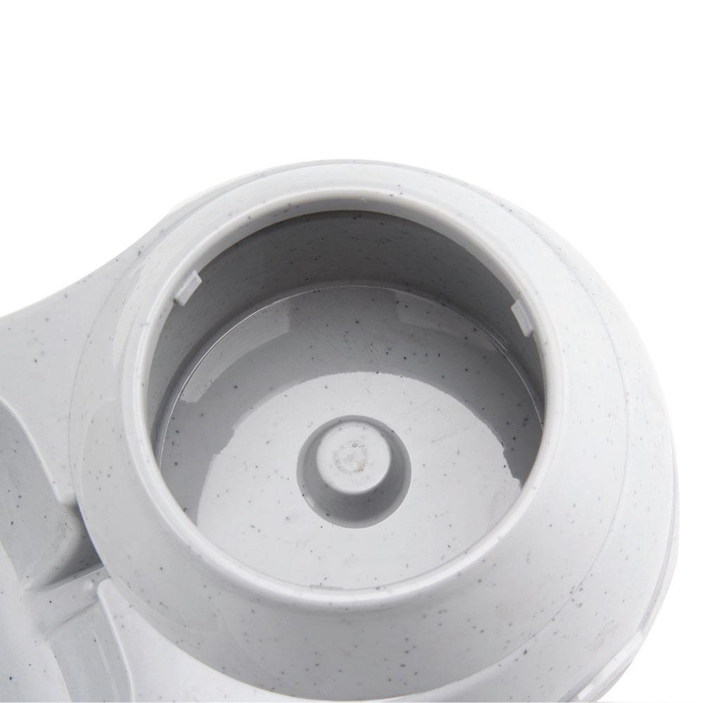 3.8L automatic pet water dispenser with grey bowl, designed for dogs and cats, featuring a durable plastic construction.